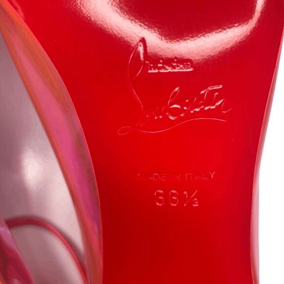 Christian Louboutin Debout Condorapik Pump Fluorescent Pink EU 36.5 US 6.5 Heels - Picture 11 of 11